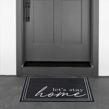 Dark Grey Fleur Doormat